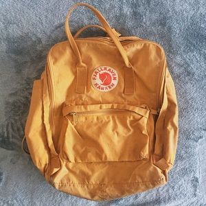 Yellow Kanken Fjallraven Backpack